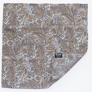 Pañuelo | Paisley Grey with Gold