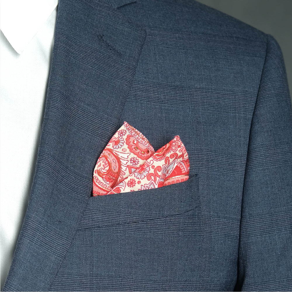 Pañuelo | Paisley Red with Gold