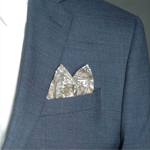 Pañuelo | Paisley Grey with Gold