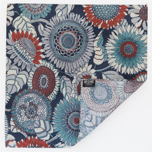 Pañuelo | Sunflowers Navy and Grey