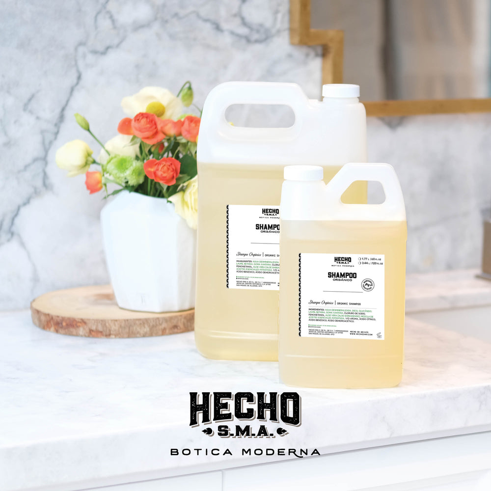 Shampoo Orgánico | Limoncillo, Romero + Menta (BULK)